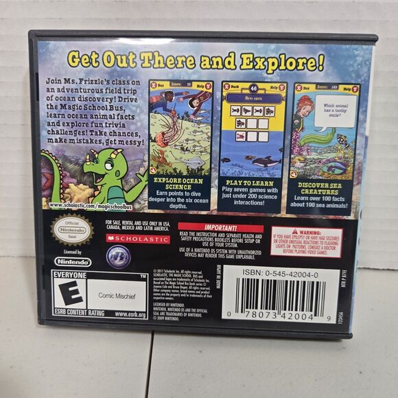 Magic School Bus: Oceans (Nintendo DS, 2011) CIB Tested And Working - Picture 2 of 5